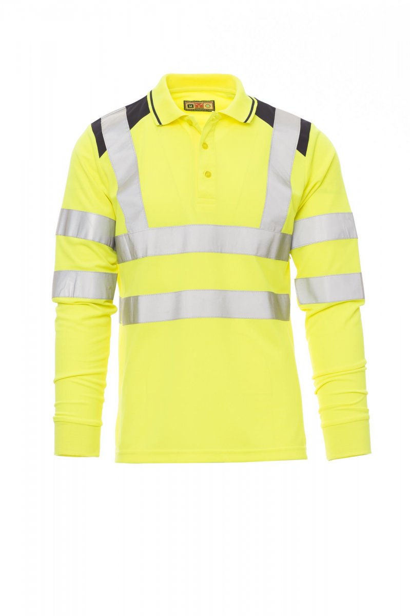 FLUORESCENT LONG-SLEEVED POLO SHIRT - "GUARD+/WINTER"