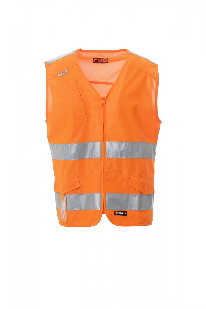 "EXPERT" - FLUORESCENT VEST WITH POCKETS