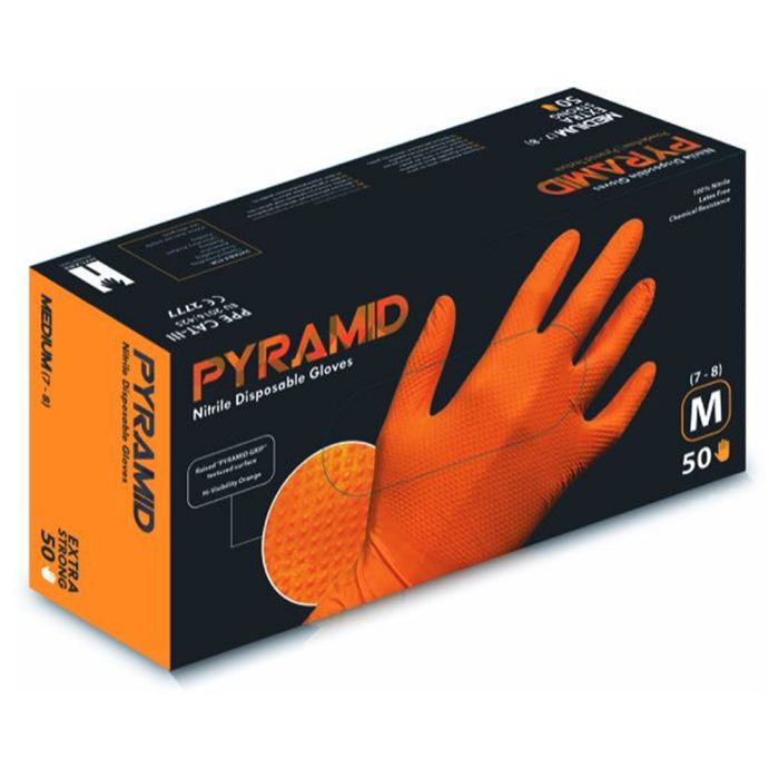 Aurelia® PYRAMID Disposable Nitrile PF Examination Gloves - Ignite
